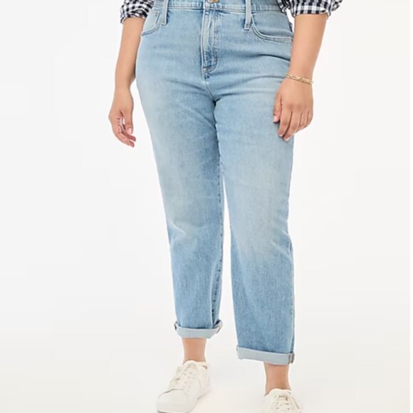 J. Crew factory Petite slim boyfriend jean in all-day stretch - Picture 4 of 7